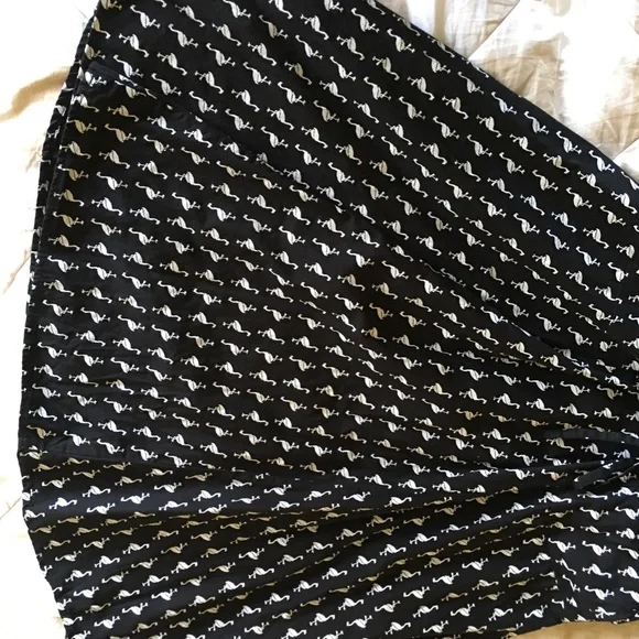 Tulip Size Small Black and White Flamingo Print Dress - Picture 11 of 13